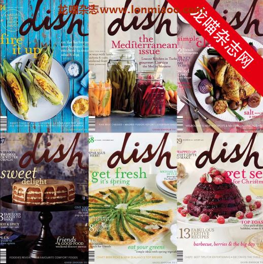 [新西兰版]Dish 经典美食杂志PDF电子版 2011年合集(全6本)
