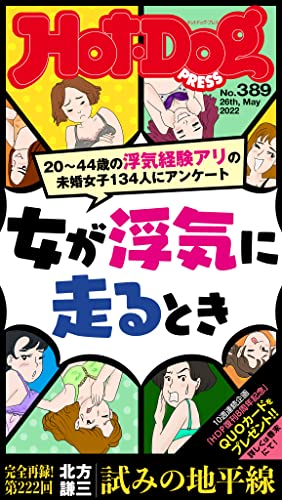 [日本版]Hot-Dog PRESS 成熟男士生活方式情报　ＰＲＥＳＳ (ホットドッグプレス)　ｎｏ．３８９　女が浮気に走るとき PDF电子杂志下载