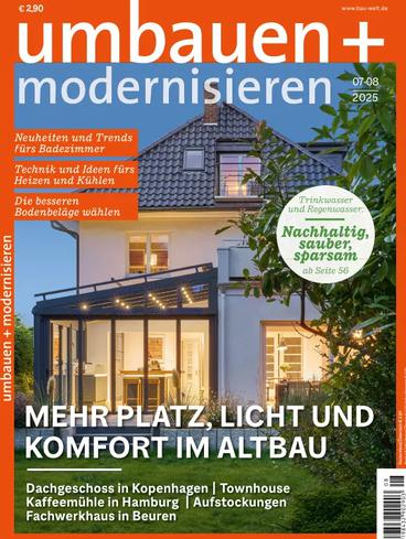 Umbauen + Modernisieren – Juli/August 2025室内设计电子杂志PDF下载
