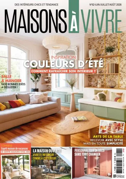 Maisons à Vivre – Juin-Août 2026室内设计电子杂志PDF下载