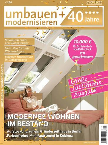 Umbauen + Modernisieren – Juli-August 2026设计电子杂志PDF下载