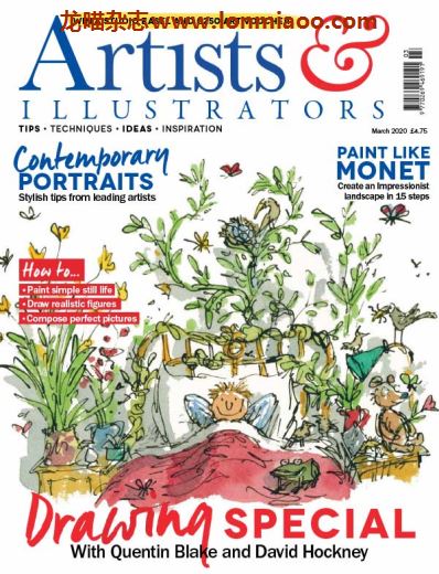 [英国版]Artists & Illustrators 插画绘画艺术设计杂志 2020年3月刊