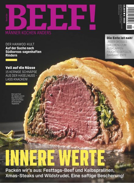 Beef! Germany德国版 – Dezember-Januar 2022料理美食烘焙电子杂志PDF下载