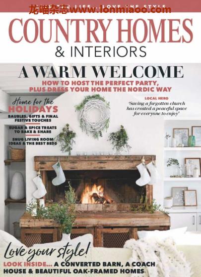 [英国版]Country Homes & Interiors 田园风格家居杂志 2020年1月刊