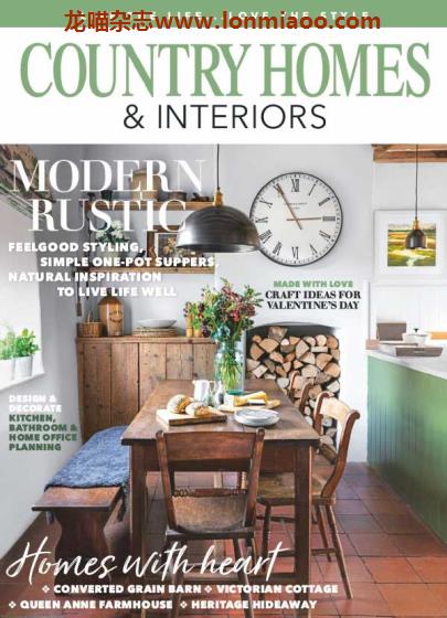 [英国版]Country Homes & Interiors 田园风格家居杂志 2020年2月刊