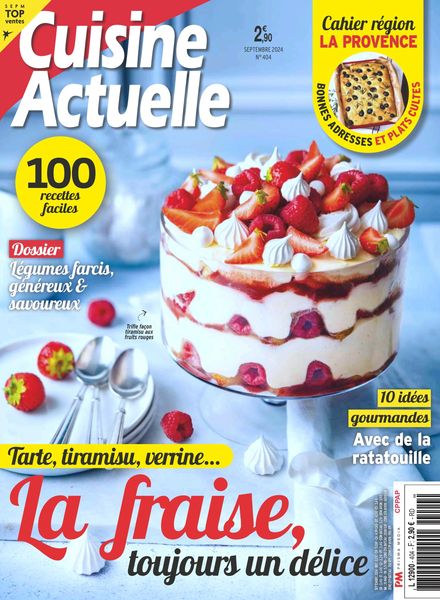 Cuisine Actuelle – Septembre 2024美食烘焙料理电子杂志PDF下载