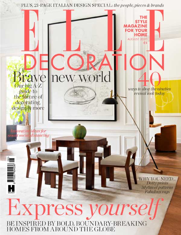 [英国版]Elle Decoration 时尚家居装修装饰杂志 2020年8月刊