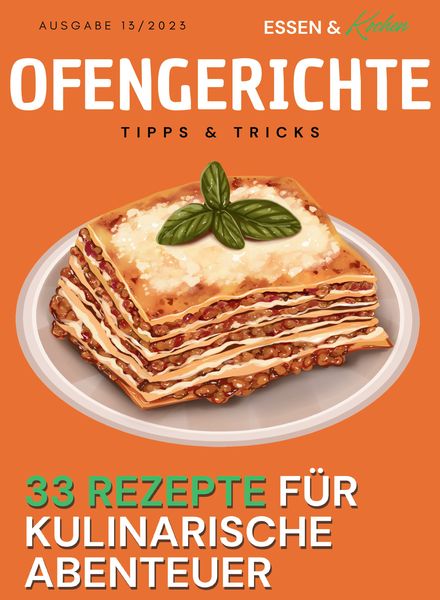 Essen und Kochen Tipps und Tricks – Ofengerichte – 13 Oktober 2023料理美食烘焙电子杂志PDF下载