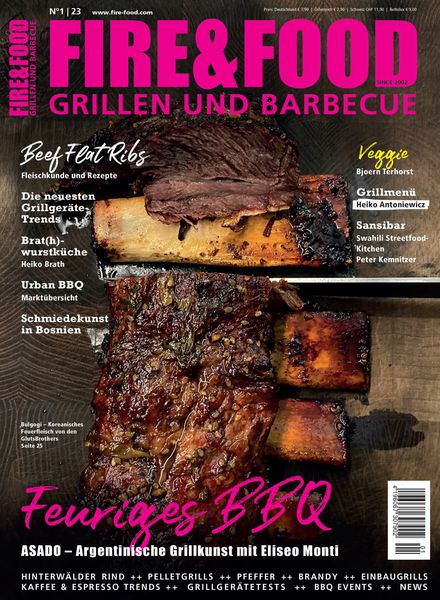 Fire & Food Grillen und Barbecuen – Februar 2023料理美食烘焙电子杂志PDF下载