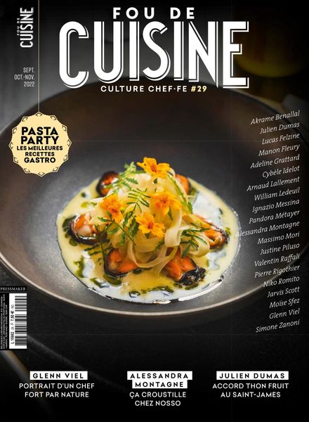 [法国版]Fou de Cuisine美食 – Septembre-Novembre 2022电子杂志PDF下载