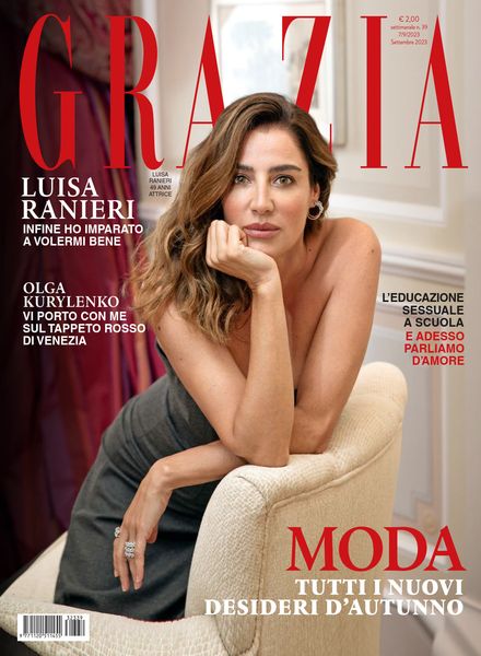 Grazia Italia意大利版 – 7 Settembre 2023奢侈品珠宝时尚电子杂志PDF下载