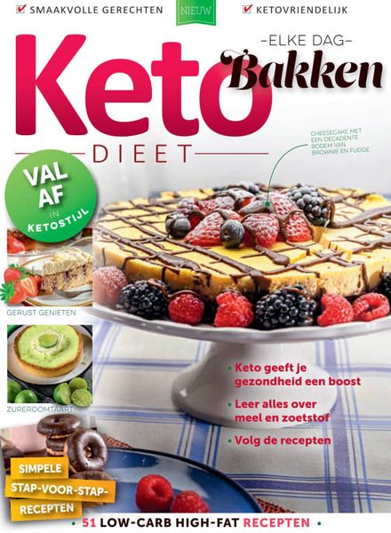 Keto Nederland荷兰版 – december 2022料理美食烘焙电子杂志PDF下载
