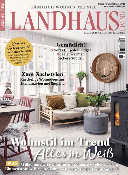 LANDHAUS LIVING – Dezember 2022室内设计电子杂志PDF下载