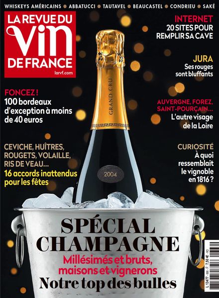 La Revue du Vin de France法国版 – decembre 2022料理美食烘焙电子杂志PDF下载