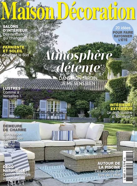 Maison Decoration – Juillet-Aout-Septembre 2024艺术电子杂志PDF下载