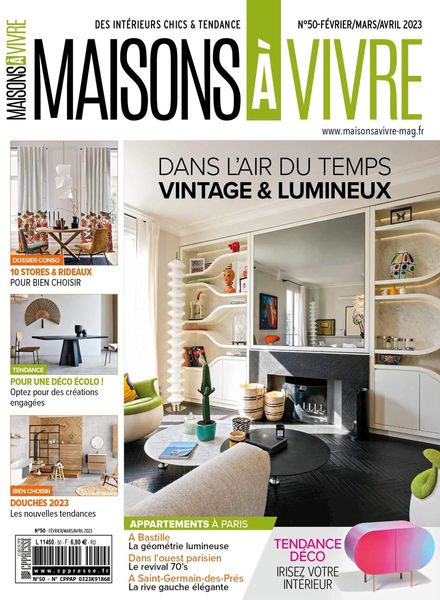 Maisons a vivre – 01 fevrier 2023室内设计电子杂志PDF下载