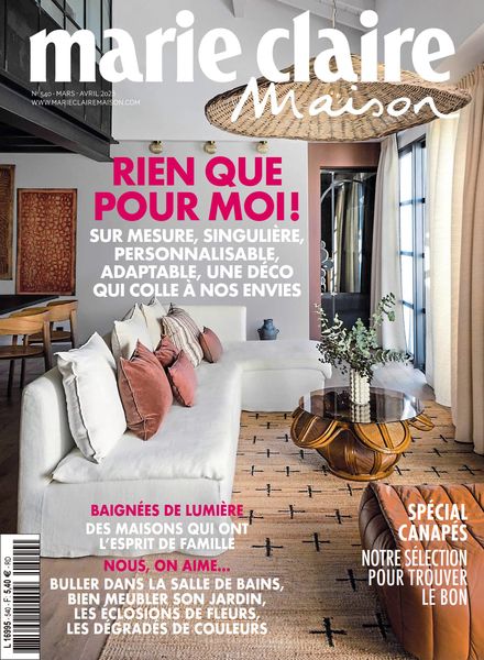 Marie Claire Maison France法国版 – mars 2023室内设计电子杂志PDF下载