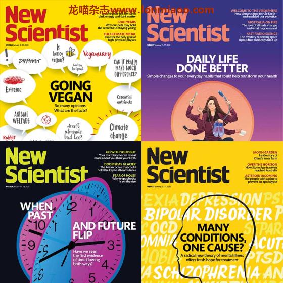 [英国版]New Scientist 新科学家 2020年1月刊合集(4本)