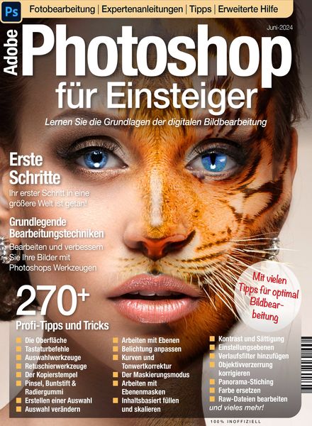 Photoshop fur Einsteiger – Juni 2024艺术电子杂志PDF下载