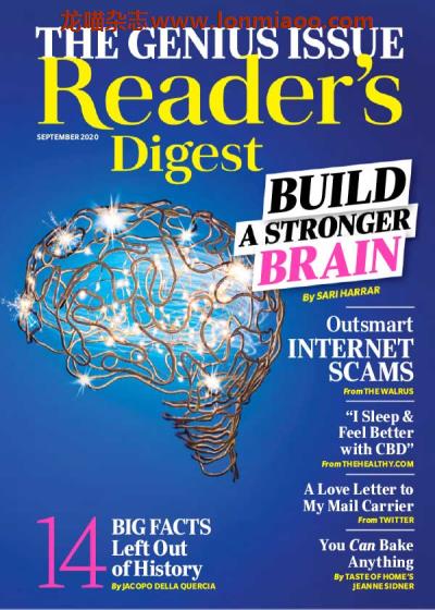 [美国版]Reader’s Digest 读者文摘 2020年9月刊