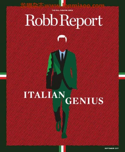 [美国版]Robb Report 罗博报告世界顶级奢侈品杂志 2017年9月刊