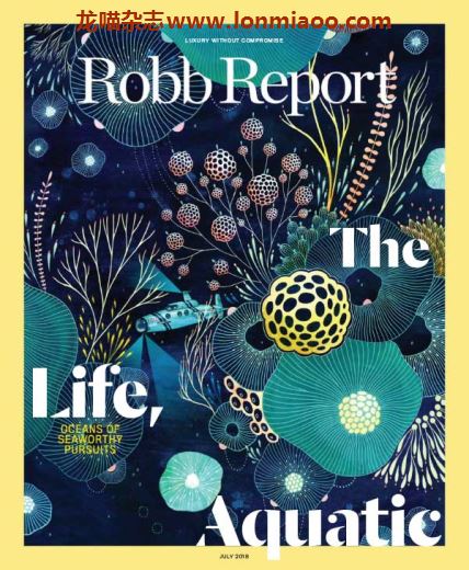 [美国版]Robb Report 罗博报告世界顶级奢侈品杂志 2018年7月刊