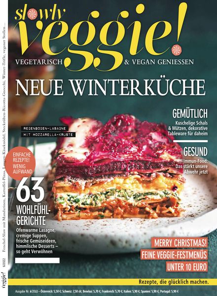 Slowly Veggie Germany德国版 – Nr 6 2022料理美食烘焙电子杂志PDF下载