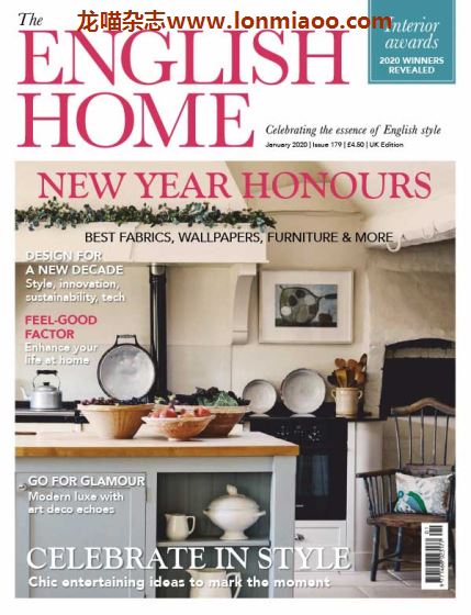 [英国版]The English Home 家居室内设计杂志 2020年1月刊