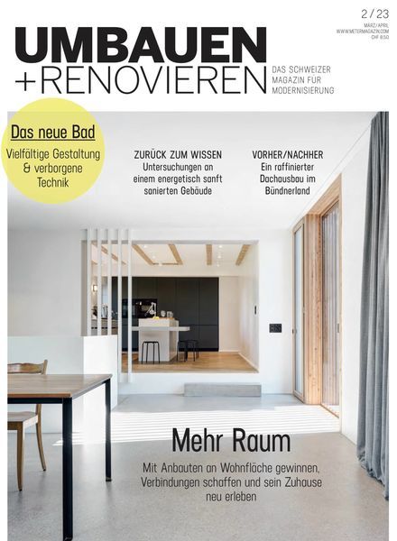 Umbauen + Renovieren – Februar 2023室内设计电子杂志PDF下载