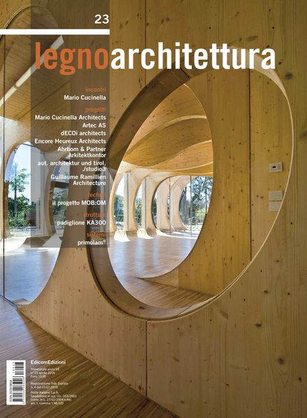 legnoarchitettura – Aprile 2016建筑设计电子杂志PDF下载