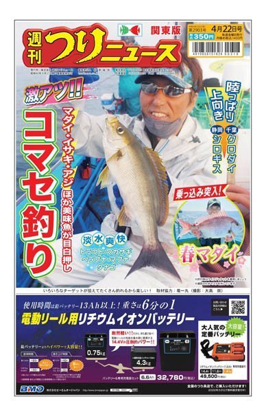 [日本版]周刊つりニュース 户外运动钓鱼（関東版）Weekly Fishing News – 22.04.2022电子杂志PDF下载